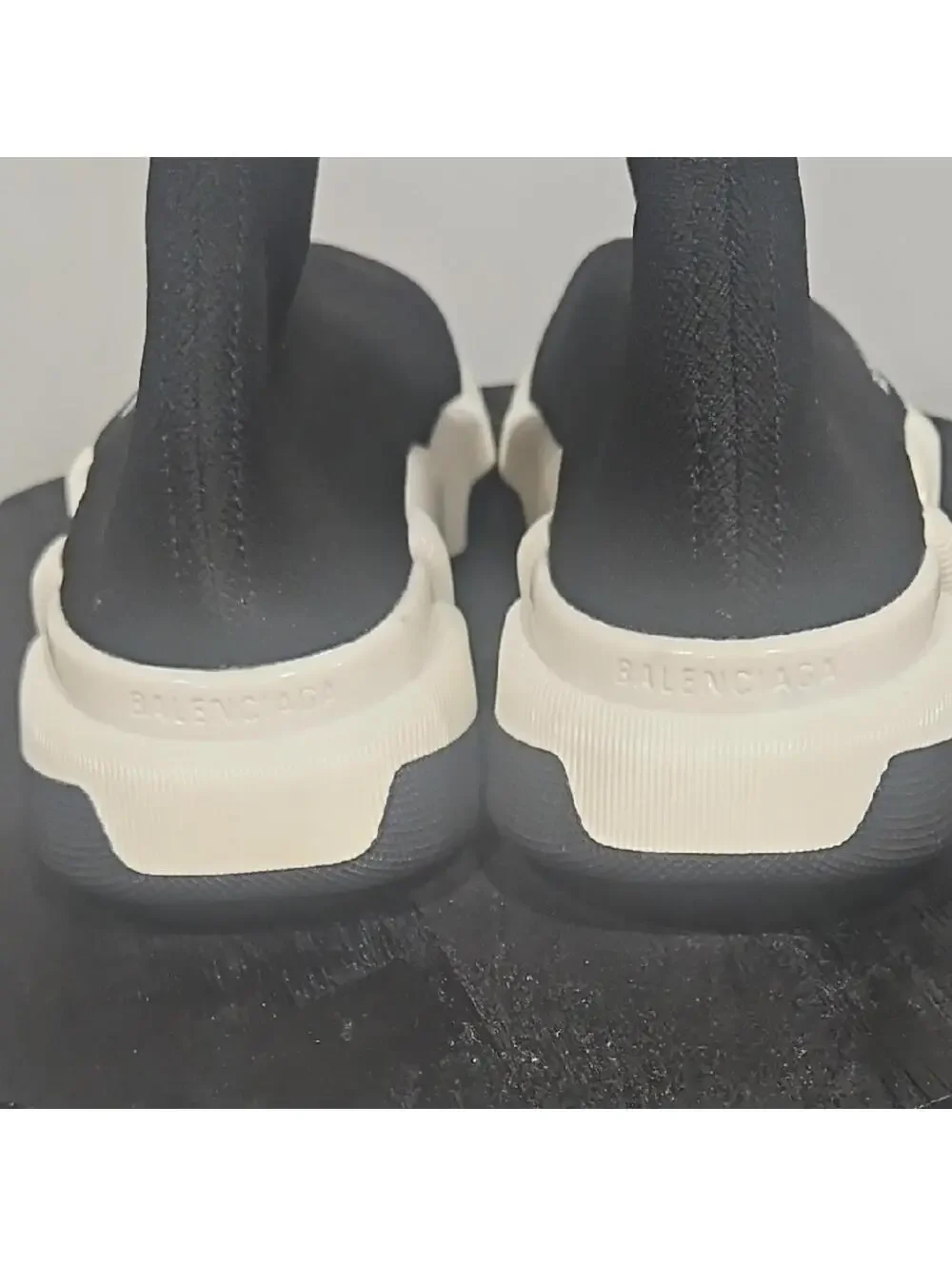 Balenciaga Black and White Women's Sock Sneakers